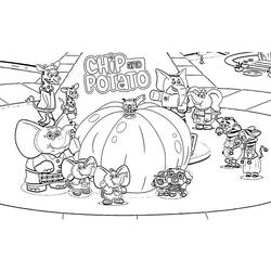 Dibujo para colorear: Chip y Potato (Dibujos Animados y Series Animadas) #199160 - Dibujos para Colorear e Imprimir Gratis