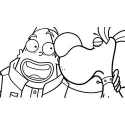 Dibujo para colorear: Corneil y Bernie (Dibujos Animados y Series Animadas) #212305 - Dibujos para Colorear e Imprimir Gratis
