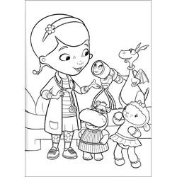 Dibujo para colorear: Doc McStuffins (Dibujos Animados y Series Animadas) #187218 - Dibujos para Colorear e Imprimir Gratis