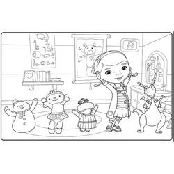 Dibujo para colorear: Doc McStuffins (Dibujos Animados y Series Animadas) #187220 - Dibujos para Colorear e Imprimir Gratis