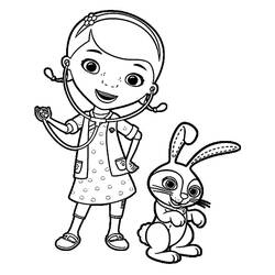 Dibujo para colorear: Doc McStuffins (Dibujos Animados y Series Animadas) #187225 - Dibujos para Colorear e Imprimir Gratis