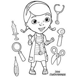 Dibujo para colorear: Doc McStuffins (Dibujos Animados y Series Animadas) #187228 - Dibujos para Colorear e Imprimir Gratis