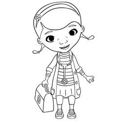 Dibujo para colorear: Doc McStuffins (Dibujos Animados y Series Animadas) #187230 - Dibujos para Colorear e Imprimir Gratis