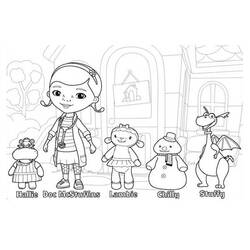 Dibujo para colorear: Doc McStuffins (Dibujos Animados y Series Animadas) #187236 - Dibujos para Colorear e Imprimir Gratis