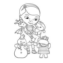 Dibujo para colorear: Doc McStuffins (Dibujos Animados y Series Animadas) #187242 - Dibujos para Colorear e Imprimir Gratis