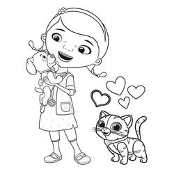Dibujo para colorear: Doc McStuffins (Dibujos Animados y Series Animadas) #187243 - Dibujos para Colorear e Imprimir Gratis