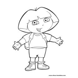 Dibujo para colorear: Dora la Exploradora (Dibujos Animados y Series Animadas) #29714 - Dibujos para Colorear e Imprimir Gratis
