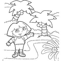 Dibujo para colorear: Dora la Exploradora (Dibujos Animados y Series Animadas) #29719 - Dibujos para Colorear e Imprimir Gratis