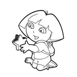 Dibujo para colorear: Dora la Exploradora (Dibujos Animados y Series Animadas) #29776 - Dibujos para Colorear e Imprimir Gratis