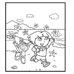 Dibujo para colorear: Dora la Exploradora (Dibujos Animados y Series Animadas) #29792 - Dibujos para Colorear e Imprimir Gratis