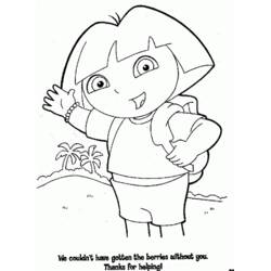 Dibujo Dora la Exploradora (Dibujos Animados y Series Animadas) #29823 para imprimir y colorear