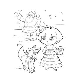 Dibujo para colorear: Dora la Exploradora (Dibujos Animados y Series Animadas) #29868 - Dibujos para Colorear e Imprimir Gratis