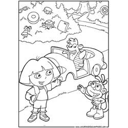 Dibujo Dora la Exploradora (Dibujos Animados y Series Animadas) #29893 para imprimir y colorear