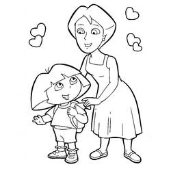 Dibujo para colorear: Dora la Exploradora (Dibujos Animados y Series Animadas) #29903 - Dibujos para Colorear e Imprimir Gratis