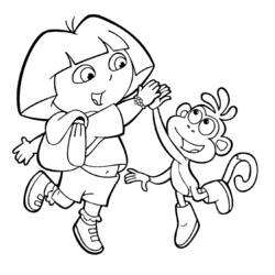 Dibujo para colorear: Dora la Exploradora (Dibujos Animados y Series Animadas) #29921 - Dibujos para Colorear e Imprimir Gratis