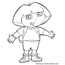 Dibujo para colorear: Dora la Exploradora (Dibujos Animados y Series Animadas) #29973 - Dibujos para Colorear e Imprimir Gratis