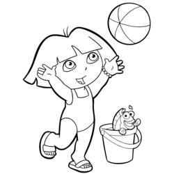 Dibujo para colorear: Dora la Exploradora (Dibujos Animados y Series Animadas) #29975 - Dibujos para Colorear e Imprimir Gratis
