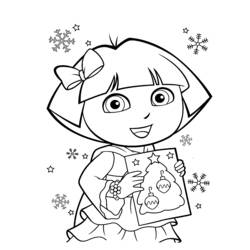 Dibujo para colorear: Dora la Exploradora (Dibujos Animados y Series Animadas) #30020 - Dibujos para Colorear e Imprimir Gratis