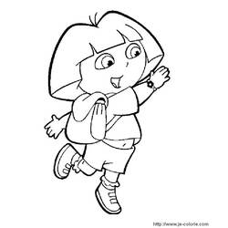 Dibujo para colorear: Dora la Exploradora (Dibujos Animados y Series Animadas) #30024 - Dibujos para Colorear e Imprimir Gratis