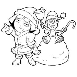 Dibujo para colorear: Dora la Exploradora (Dibujos Animados y Series Animadas) #30032 - Dibujos para Colorear e Imprimir Gratis