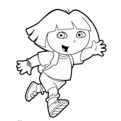 Dibujo para colorear: Dora la Exploradora (Dibujos Animados y Series Animadas) #30084 - Dibujos para Colorear e Imprimir Gratis