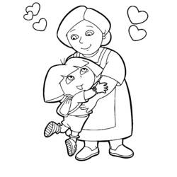 Dibujo para colorear: Dora la Exploradora (Dibujos Animados y Series Animadas) #30091 - Dibujos para Colorear e Imprimir Gratis