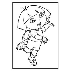 Dibujo para colorear: Dora la Exploradora (Dibujos Animados y Series Animadas) #30095 - Dibujos para Colorear e Imprimir Gratis