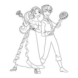 Dibujo para colorear: Elena de Ávalor (Dibujos Animados y Series Animadas) #187250 - Dibujos para Colorear e Imprimir Gratis