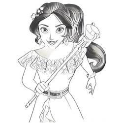 Dibujo para colorear: Elena de Ávalor (Dibujos Animados y Series Animadas) #187254 - Dibujos para Colorear e Imprimir Gratis