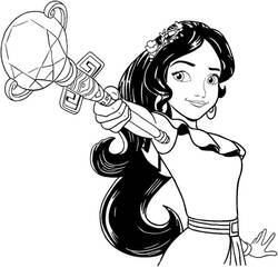 Dibujo para colorear: Elena de Ávalor (Dibujos Animados y Series Animadas) #187256 - Dibujos para Colorear e Imprimir Gratis