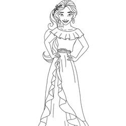 Dibujo para colorear: Elena de Ávalor (Dibujos Animados y Series Animadas) #187275 - Dibujos para Colorear e Imprimir Gratis