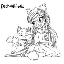 Dibujo para colorear: Enchantimals (Dibujos Animados y Series Animadas) #186398 - Dibujos para Colorear e Imprimir Gratis