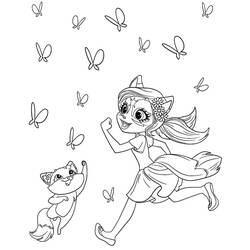 Dibujo para colorear: Enchantimals (Dibujos Animados y Series Animadas) #186400 - Dibujos para Colorear e Imprimir Gratis