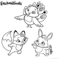 Dibujo para colorear: Enchantimals (Dibujos Animados y Series Animadas) #186407 - Dibujos para Colorear e Imprimir Gratis