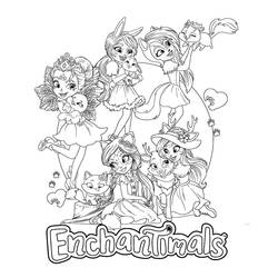 Dibujo para colorear: Enchantimals (Dibujos Animados y Series Animadas) #186408 - Dibujos para Colorear e Imprimir Gratis