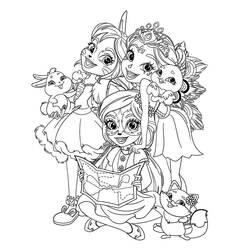 Dibujo para colorear: Enchantimals (Dibujos Animados y Series Animadas) #186411 - Dibujos para Colorear e Imprimir Gratis
