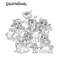 Dibujo para colorear: Enchantimals (Dibujos Animados y Series Animadas) #186412 - Dibujos para Colorear e Imprimir Gratis