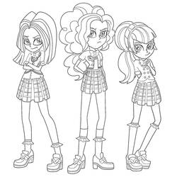 Dibujo para colorear: Equestria Girls (Dibujos Animados y Series Animadas) #197779 - Dibujos para Colorear e Imprimir Gratis