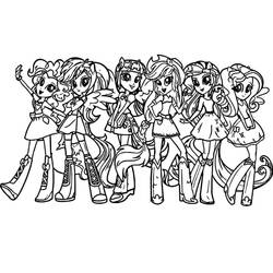 Dibujo para colorear: Equestria Girls (Dibujos Animados y Series Animadas) #197782 - Dibujos para Colorear e Imprimir Gratis