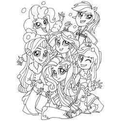 Dibujo para colorear: Equestria Girls (Dibujos Animados y Series Animadas) #197783 - Dibujos para Colorear e Imprimir Gratis