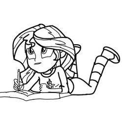 Dibujo para colorear: Equestria Girls (Dibujos Animados y Series Animadas) #197785 - Dibujos para Colorear e Imprimir Gratis