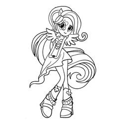 Dibujo para colorear: Equestria Girls (Dibujos Animados y Series Animadas) #197788 - Dibujos para Colorear e Imprimir Gratis
