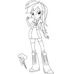 Dibujo para colorear: Equestria Girls (Dibujos Animados y Series Animadas) #197790 - Dibujos para Colorear e Imprimir Gratis