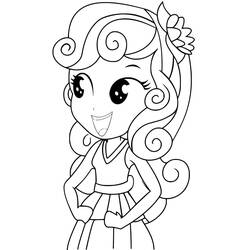 Dibujo para colorear: Equestria Girls (Dibujos Animados y Series Animadas) #197791 - Dibujos para Colorear e Imprimir Gratis
