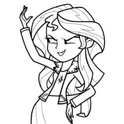 Dibujo para colorear: Equestria Girls (Dibujos Animados y Series Animadas) #197792 - Dibujos para Colorear e Imprimir Gratis