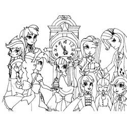 Dibujo para colorear: Equestria Girls (Dibujos Animados y Series Animadas) #197795 - Dibujos para Colorear e Imprimir Gratis