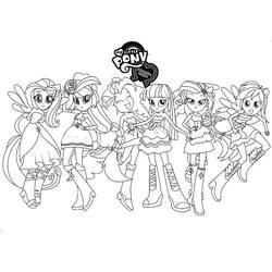 Dibujo para colorear: Equestria Girls (Dibujos Animados y Series Animadas) #197799 - Dibujos para Colorear e Imprimir Gratis