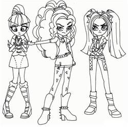 Dibujo para colorear: Equestria Girls (Dibujos Animados y Series Animadas) #197801 - Dibujos para Colorear e Imprimir Gratis