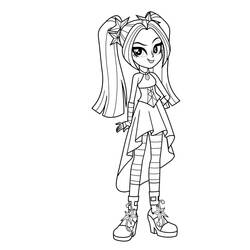 Dibujo para colorear: Equestria Girls (Dibujos Animados y Series Animadas) #197802 - Dibujos para Colorear e Imprimir Gratis