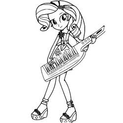 Dibujo para colorear: Equestria Girls (Dibujos Animados y Series Animadas) #197808 - Dibujos para Colorear e Imprimir Gratis